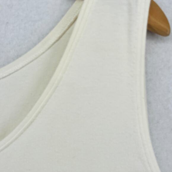 EILEEN FISHER Tank Top 2X Plus Organic Cotton Stretch Jersey Off White USA - Picture 8 of 14